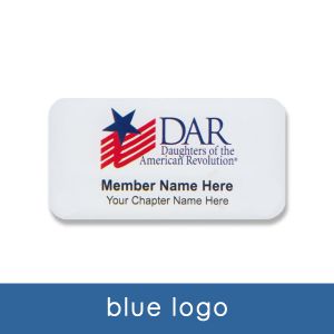 DAR name tag with Blue logo