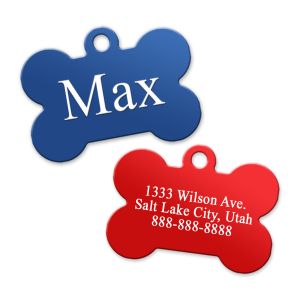 Customizable Pet Tag - Bone Shaped