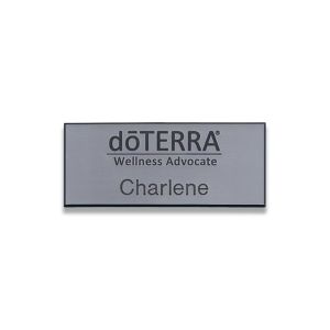 doTERRA Wellness Advocate silver tag.